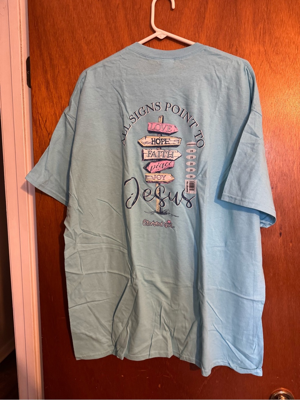 Crushing On Light Blue Graphic Tee - Cruisin' Girl - Picture 3 of 4